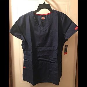 Dickies EDS SIGNATURE JR. V Neck top Navy Blue